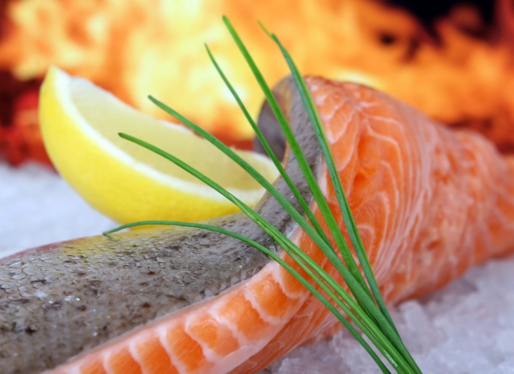 saumon et protéines pour l'alimentation en hiver